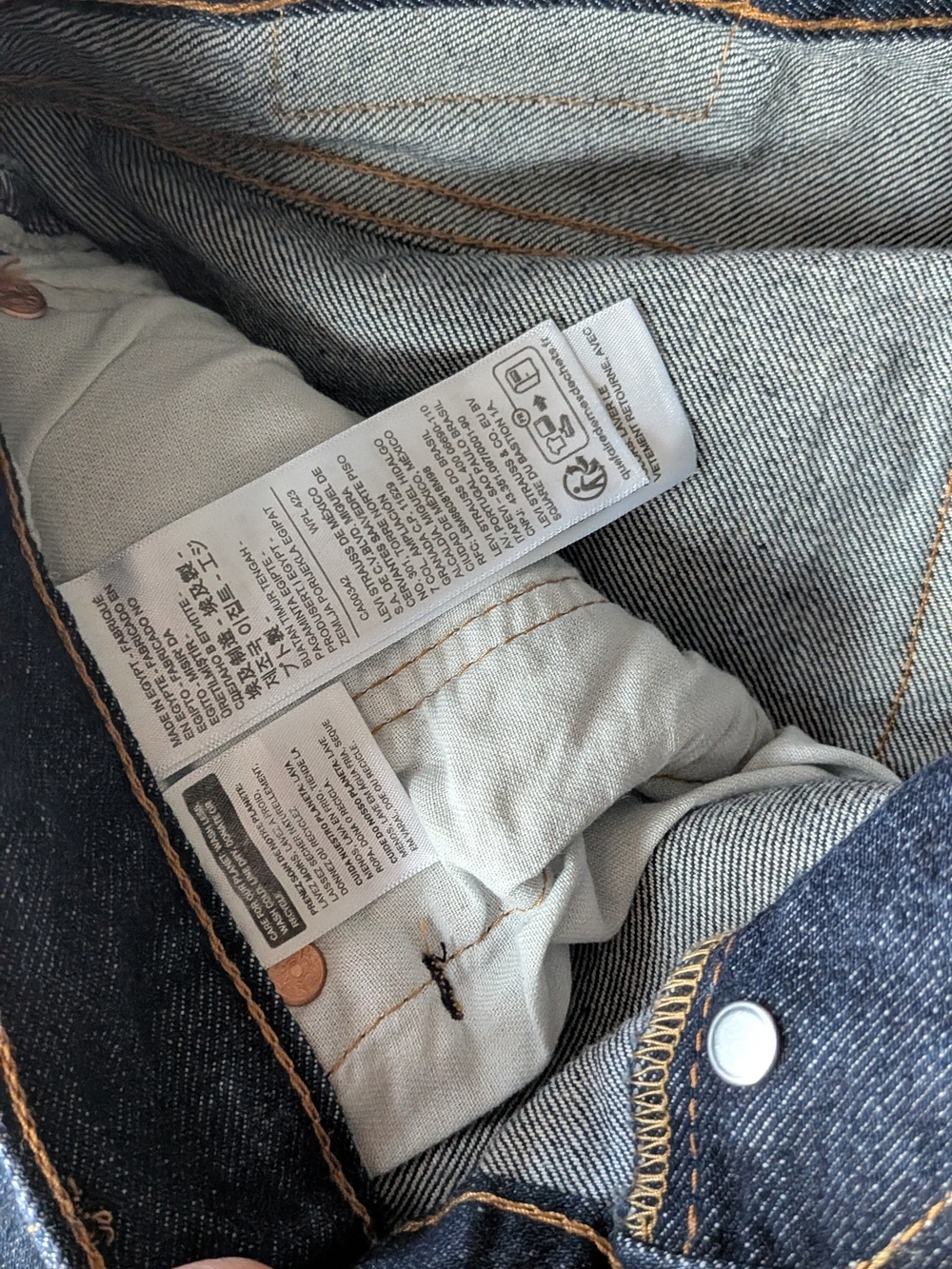 Levi's Dark Blue Straight Leg Jeans